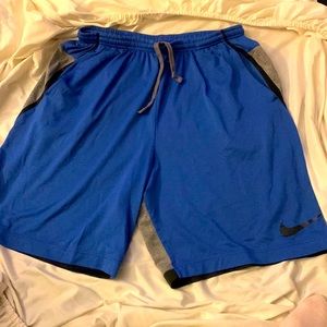 I’m selling nike shorts, they are blue/gray, and they are large
